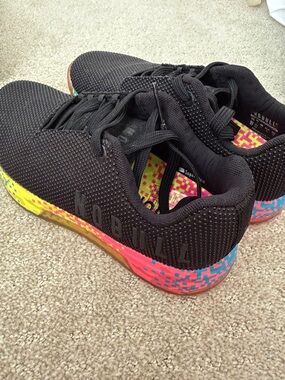No Bull Knit Sneakers with Multicolor Pixelated Sole